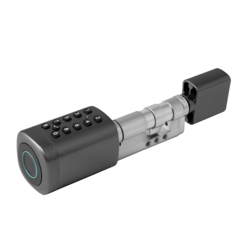 Розумний дверний біометричний замок (циліндр) SEVEN LOCK SL-7773BF black (40-106 мм)