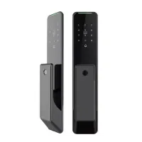 Умный биометрический дверной замок SEVEN LOCK SL-7775BF black