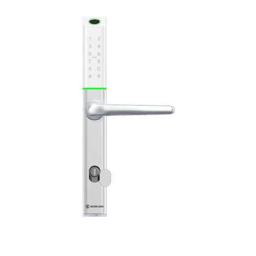Розумний дверний біометричний замок SEVEN LOCK SL-7763BF white