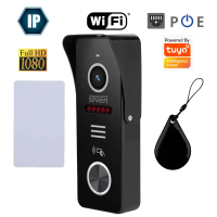 IP-панель вызова со встроенным считывателем карт MIFARE SEVEN CP-7500FHD-Wi-Fi black