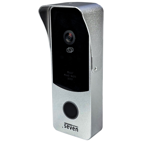 Виклична панель домофону з вбудованим контролером SEVEN CP-7508 FHD silver