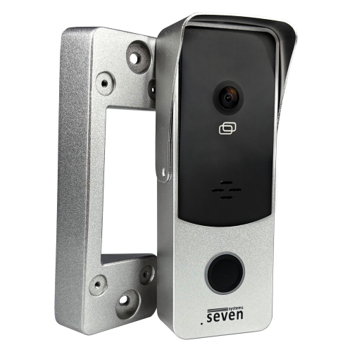 Виклична панель домофону з вбудованим контролером SEVEN CP-7508 FHD silver