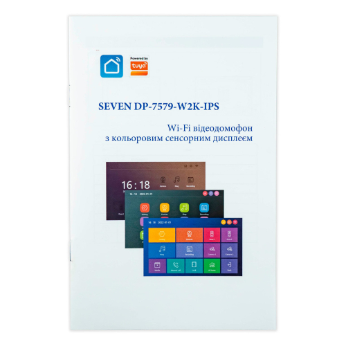 Відеодомофон 7 дюймів з Wi-Fi SEVEN DP-7579-W2K black
