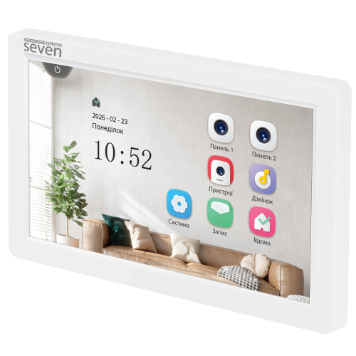 Відеодомофон 7 дюймів SEVEN DP-7570 FHD IPS white
