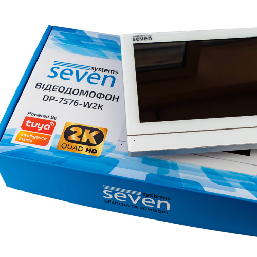 Відеодомофон 7 дюймів з Wi-Fi SEVEN DP-7576-W2K white