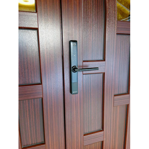 Розумний дверний біометричний замок SEVEN LOCK SL-7762BF black (врізна частина 3585)