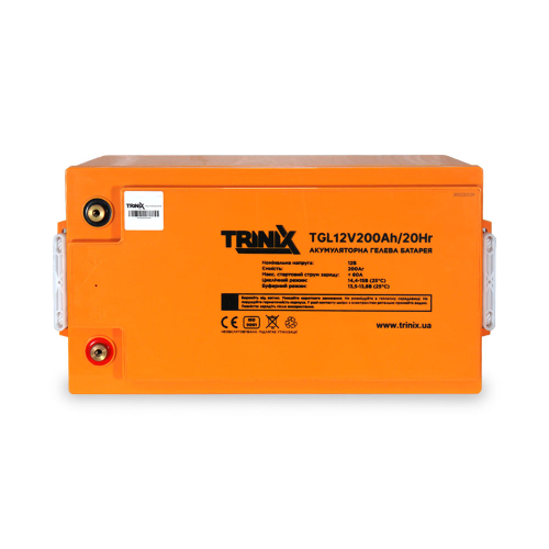 Акумуляторна батарея гелева 12В 200Аг Trinix TGL12V200Ah/20Hr GEL Super Charge