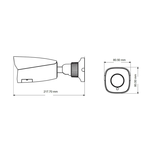 IP-відеокамера 4Mp TVT TD-9442S3 (D/PE/AR3) Black f=2.8mm