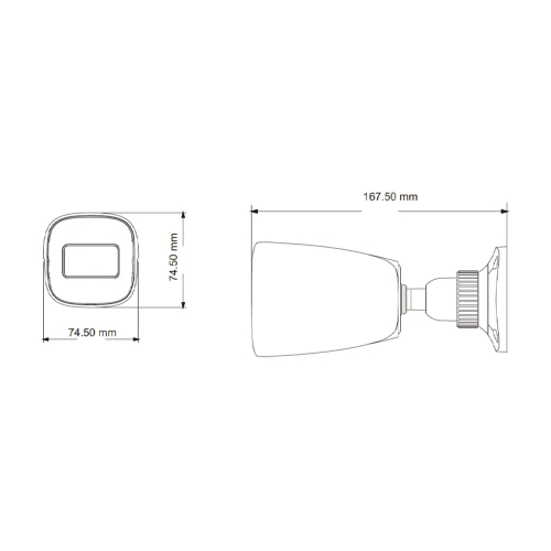 IP-відеокамера 2Mp TVT TD-9421S3B (D/PE/AR2) White f=2.8mm