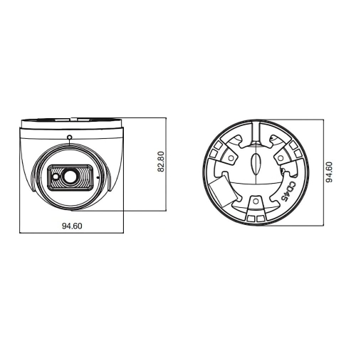 IP-видеокамера 5MP TVT TD-9554S4 (D/PE/AR2) Black f=2.8mm с микрофоном