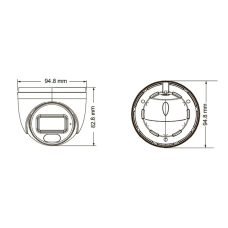 IP-відеокамера 4Mp TVT TD-9544S3L (D/PE/AR1) f=2.8mm з мікрофоном