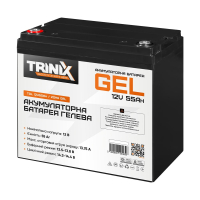 Аккумуляторная батарея гелевая 12В 55Аг Trinix TGL12V55Ah/20Hr GEL