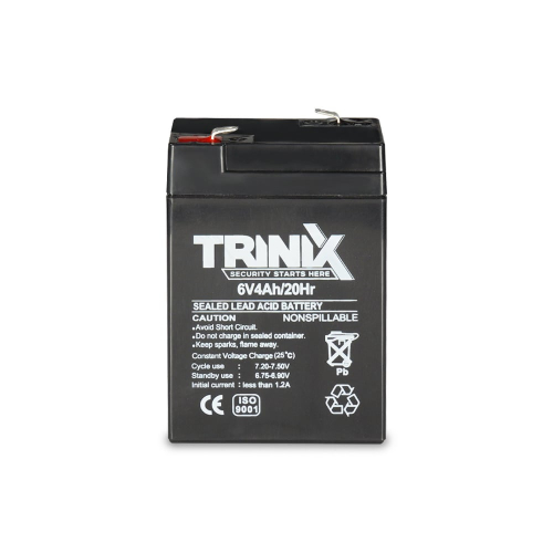 Акумуляторна батарея 6В 4Аг Trinix 6V4Ah/20Hr AGM свинцево-кислотна