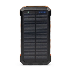 Повербанк з сонячною панеллю 20000mAh Power Bank Kraft KPB-U2230WFCSL Orange бездротова зарядка LED-ліхтар