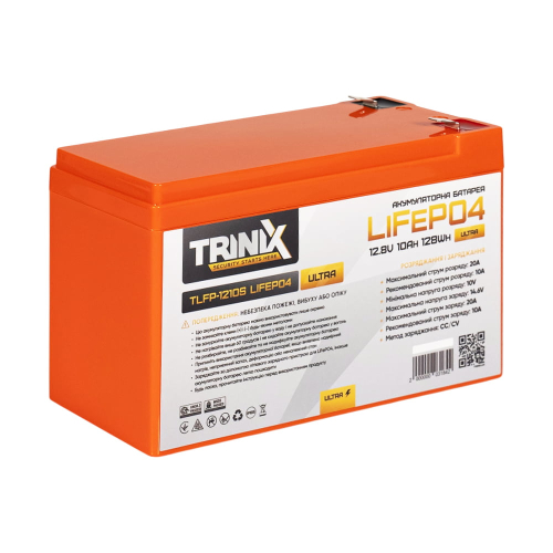 Аккумуляторная батарея литий-железо-фосфатная 12.8В 10Ач Trinix TLFP-1210S Ultra LiFePO4 (Orange)