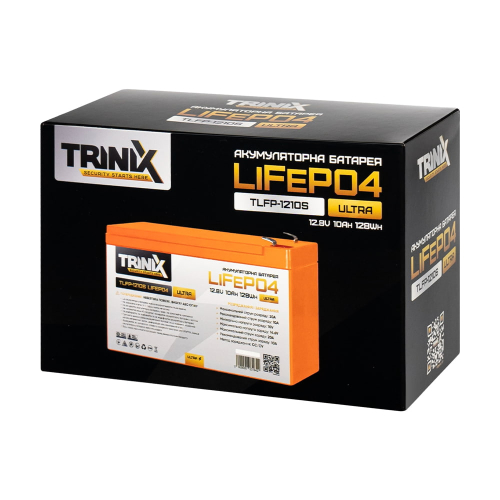 Аккумуляторная батарея литий-железо-фосфатная 12.8В 10Ач Trinix TLFP-1210S Ultra LiFePO4 (Orange)