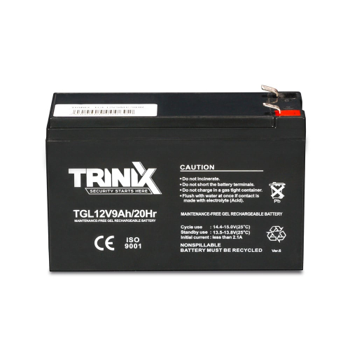 Акумуляторна батарея гелева 12В 9Аг Trinix TGL12V9Ah/20Hr GEL