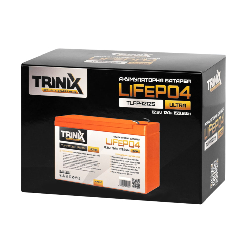 Аккумуляторная батарея литий-железо-фосфатная 12.8В 12Ач Trinix TLFP-1212S Ultra LiFePO4 (Orange)