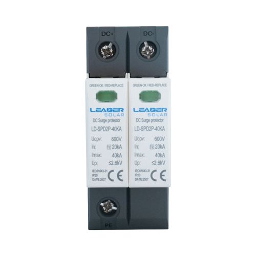 Обмежувач напряжения Leader LD-SPD2P-40KA-600V DC под DIN-рейку