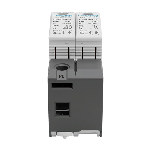 Обмежувач напряжения Leader LD-SPD2P-40KA-600V DC под DIN-рейку