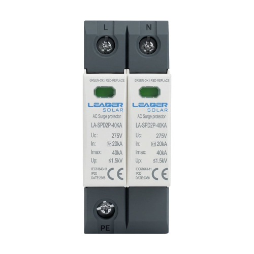 Обмежувач напруги Leader LA-SPD2P-40KA (1P+N) 275V AC під DIN-рейку
