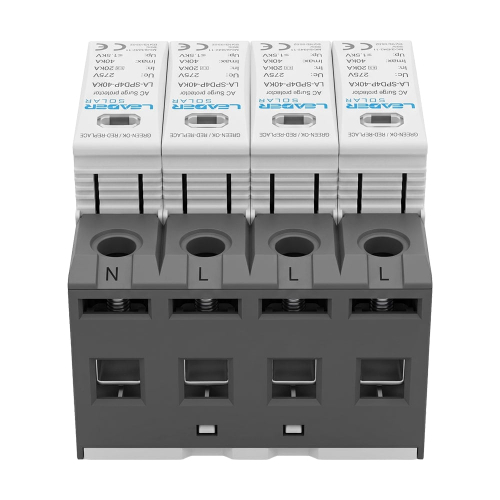 Обмежувач напруги Leader LA-SPD4P-40KA (3P+N) 275V AC під DIN-рейку
