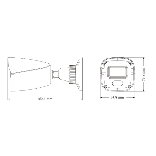 IP-відеокамера 4Mp TVT TD-9441S4L-C(D/PE/AW1) Black f=2.8mm, ІЧ+LED-підсвічування, з мікрофоном