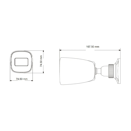 IP-видеокамера 2MP TVT TD-9421S3BL (D/PE/AR1) f=2.8mm