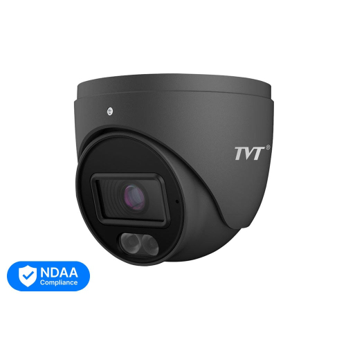 IP-відеокамера 2Mp TVT TD-9524S4L-C(D/PE/AW1) Black f=2.8mm, ІЧ+LED-підсвічування, з мікрофоном