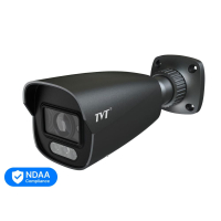 IP-видеокамера 4MP TVT TD-9442S4-C(D/PE/AW3) Black f=2.8mm, ИК+LED-подсветка, с микрофоном