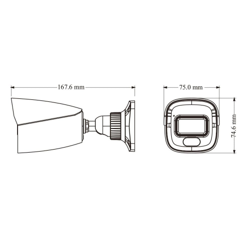 IP-відеокамера 4Mp TVT TD-9441S4-C(D/PE/AW2) Black f=2.8mm, ІЧ+LED-підсвічування, з мікрофоном