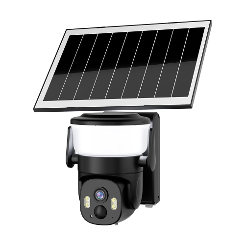 IP PTZ-відеокамера автономна з WiFi, прожектором та сонячною панеллю 3Mp Light Vision VLC-6103WLS Black (Lamp+Solar) (CareCam Pro) f=3.6mm, на акумуляторних батареях