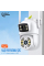 IP PTZ-відеокамера з WiFi 4Mp (2*2Mp) Light Vision VLC-9192WI/2C (Tuya) f=3.6mm+3.6mm, ІЧ+LED-підсвічування, з мікрофоном