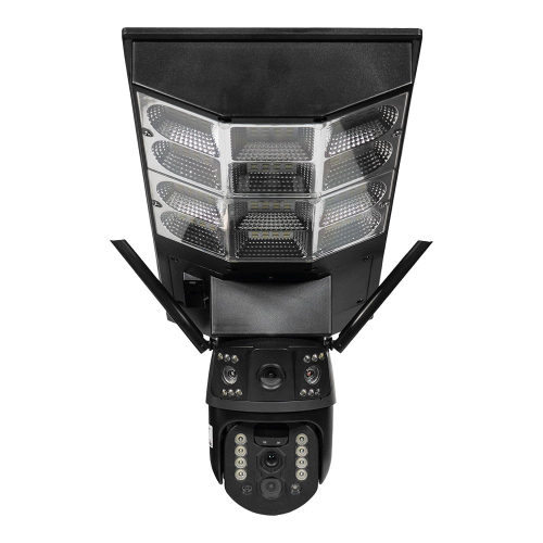 IP PTZ-відеокамера автономна з WiFi, прожектором та сонячною панеллю 3Mp+3Mp+3Mp Light Vision VLC-1030WIA10ZL/2C (Lamp+Solar) f=4mm, на акумуляторних батареях