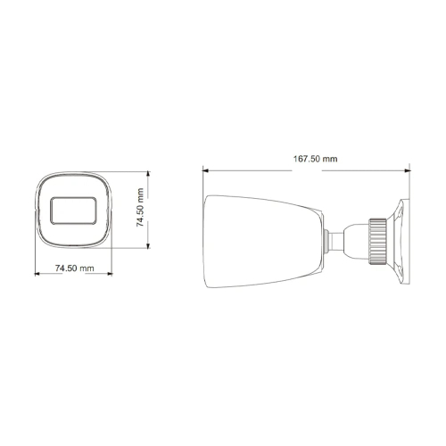 IP-відеокамера 2Mp TVT TD-9421S3B (D/PE/AR2) Black f=2.8mm