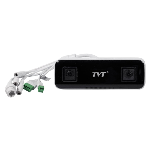 IP-видеокамера с WiFi 4Mp TVT TD-9742A3-PC f=2.1mm с двойным объективом, с 2 микрофонами, с подсчетом посетителей