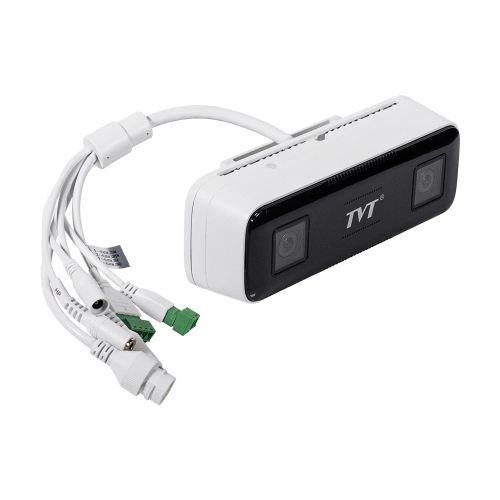 IP-видеокамера с WiFi 4Mp TVT TD-9742A3-PC f=2.1mm с двойным объективом, с 2 микрофонами, с подсчетом посетителей