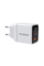 Мережевий зарядний пристрій Choetech PD6052 PD35W GAN A+C White