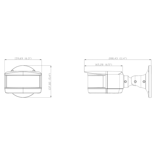 IP-відеокамера панорамна 2Mp*4 TVT TD-6528M3N (D/PE/AR2) f=3.3mm