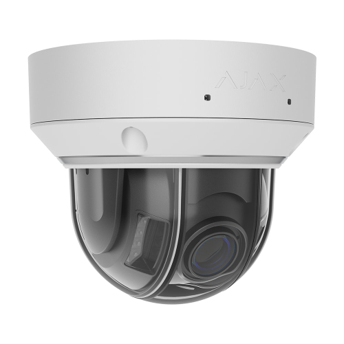 IP-видеокамера 5Mp Ajax DomeCam HLVF (5 Mp) White f=2.8-12mm, ИК+LED-подсветка, с микрофоном