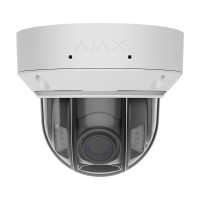 IP-відеокамера 5Mp Ajax DomeCam HLVF (5 Mp) White f=2.8-12mm, ІЧ+LED-підсвічування, з мікрофоном