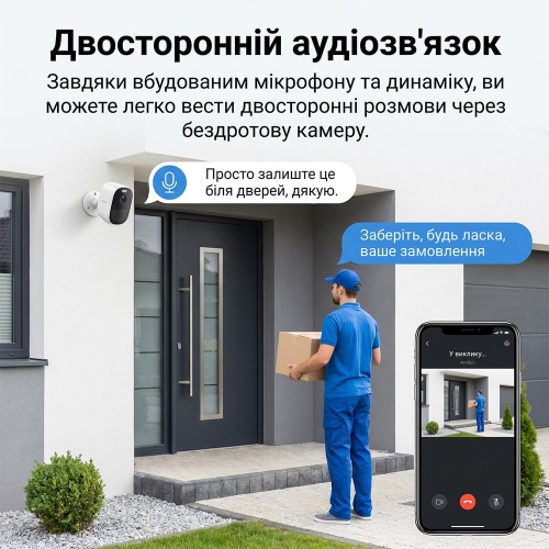 Автономная WiFi 2.4/5GHz IP-видеокамера с солнечной панелью 5Mp Light Vision VLC-05IB-Solar (Tuya) White, f=2.8mm, на аккумуляторных батареях 6000mAh