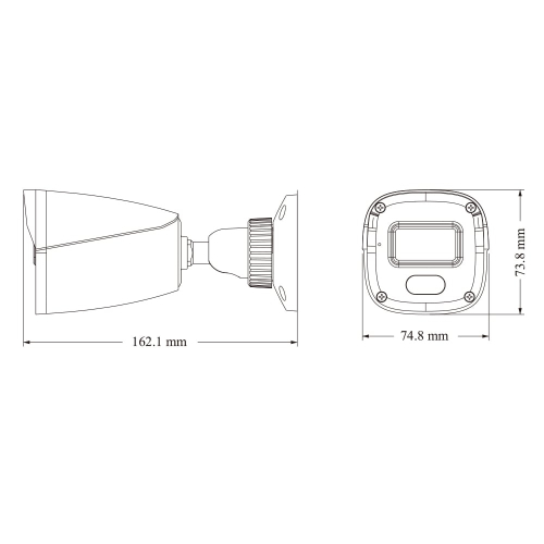 IP-відеокамера 2Mp TVT TD-9421S4L-C(D/PE/AW1) White f=2.8mm, ІЧ+LED-підсвічування, з мікрофоном