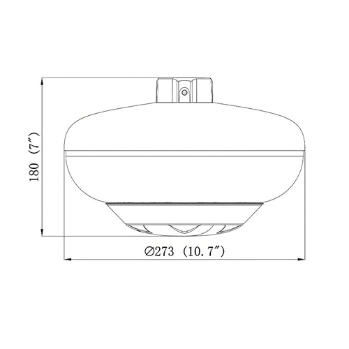 IP-видеокамера панорамная мультисенсорная 2MP*8 TVT TD-6528M3 (D/PE/AR2) f=3.3mm