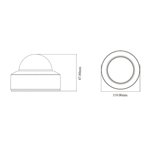 IP-відеокамера 5Mp TVT TD-9551E3B-A (D/PE/AR2) f=2.8mm з мікрофоном