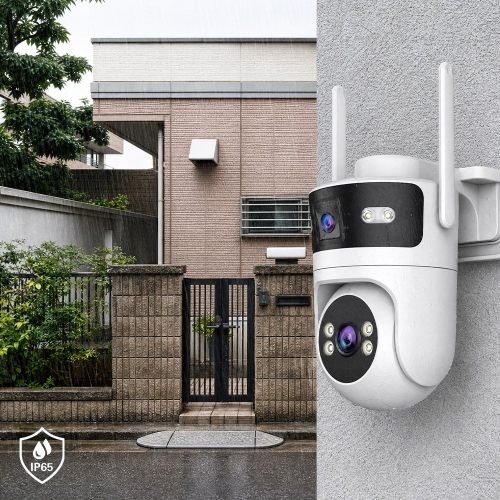 IP PTZ-видеокамера с WiFi 4Mp+4Mp Light Vision VLC-9304WI/2C (Tuya) f=4mm, ИК+LED-подсветка, с микрофоном