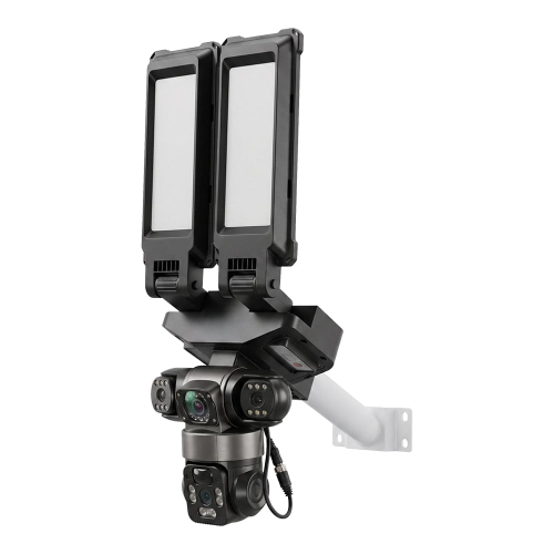 IP PTZ-відеокамера автономна з 4G, прожектором та сонячною панеллю 3Mp+3Mp+3Mp Light Vision VLC-1223IGL/3C (Lamp+Solar) f=4mm, на акумуляторних батареях
