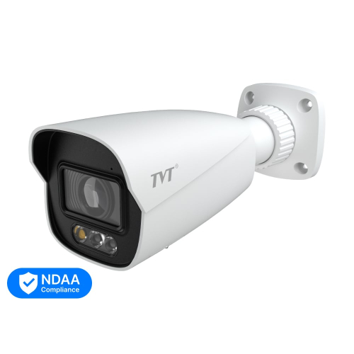 IP-відеокамера 4Mp TVT TD-9442C4-A-PA(PE/AW3) White f=2.8mm, ІЧ+LED-підсвічування, з мікрофоном