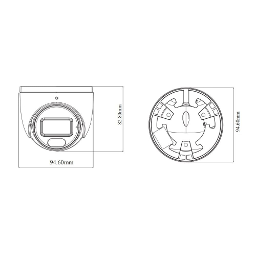 IP-відеокамера 2Mp TVT TD-9524S4L-C(D/PE/AW1) White f=2.8mm, ІЧ+LED-підсвічування, з мікрофоном