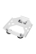 Кронштейн на магнітах E-NET SMM-02 White на дах автомобіля для Starlink Mini